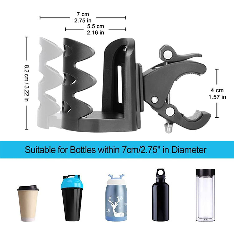 Multifunctio<i></i>nal Car Water Cup Holder Tray - Abiram ABH1001-01 Universal Adjustable